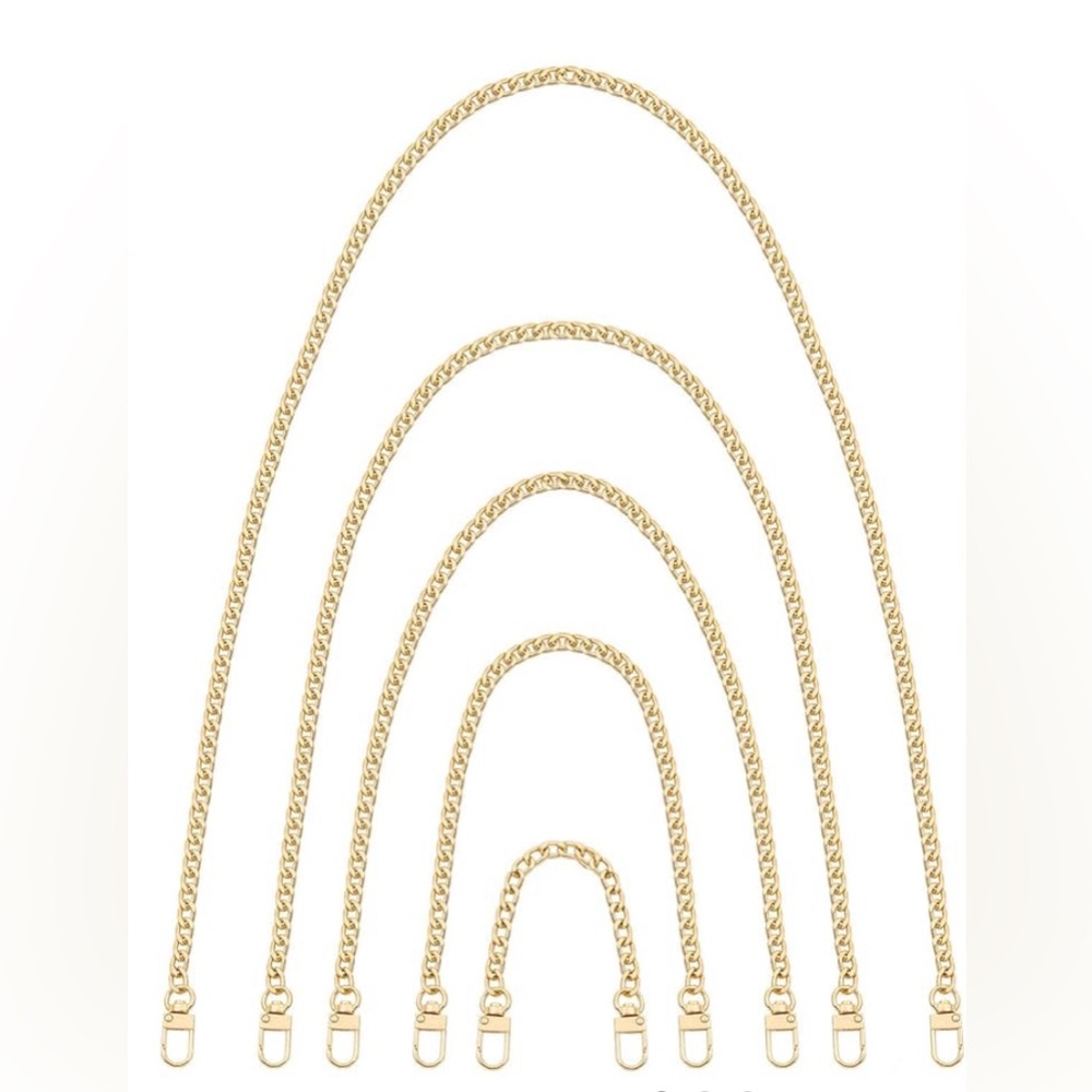Bundle Gold Chains In Various Sizes - image 1